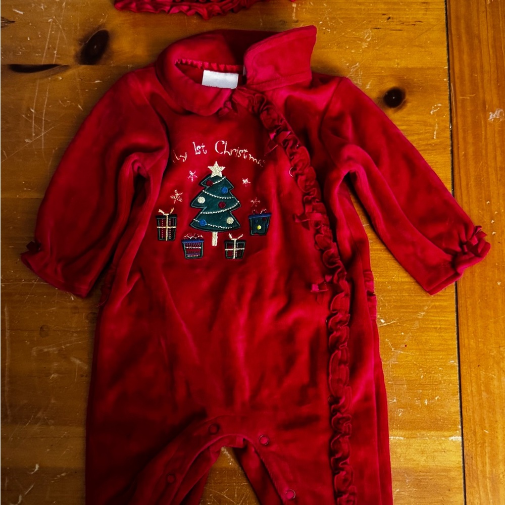 Miniwear Festive Red Baby Outfit